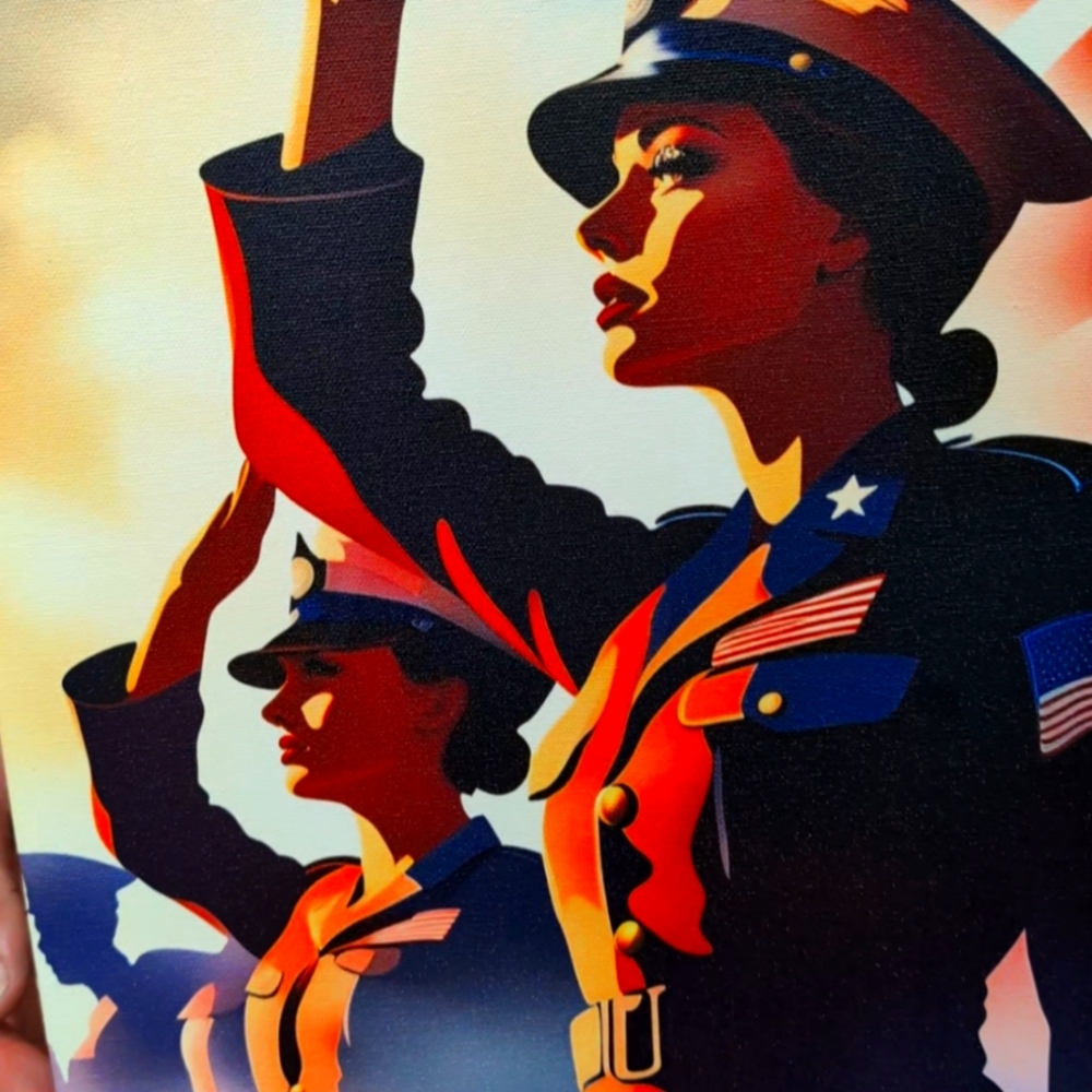 Women Military Custom Canvas